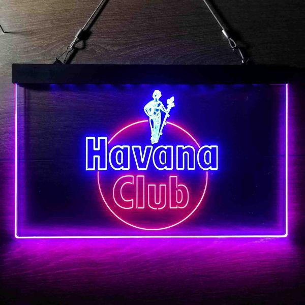 Havana Club Logo Dual LED Neon Light Sign